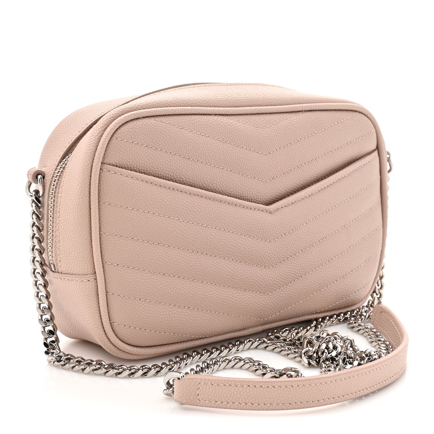 Grain De Poudre Matelasse Monogram Mini Lou Camera Bag Marble Pink