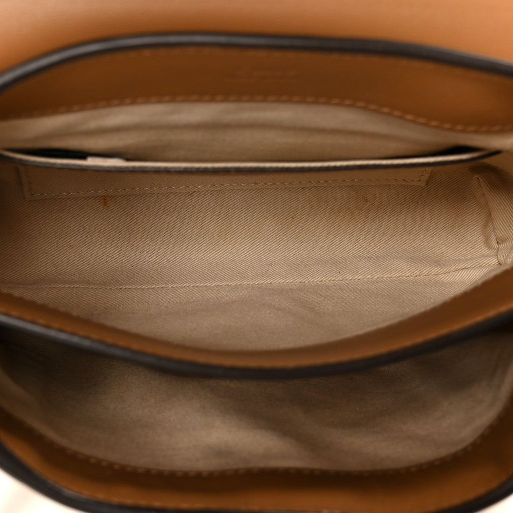 Metallic Calfskin Mini Faye Day Shoulder Bag Gold