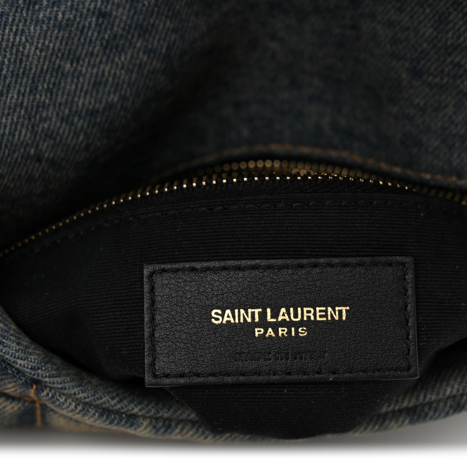 Denim Quilted Toy Loulou Puffer Monogram Chain Satchel Blue Black