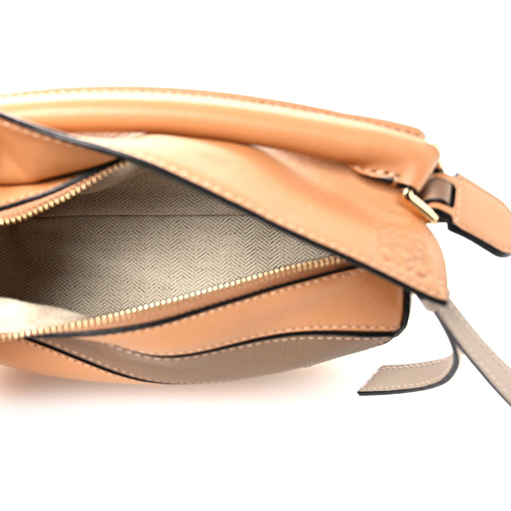 Calfskin Mini Puzzle Bag Warm Desert Mink