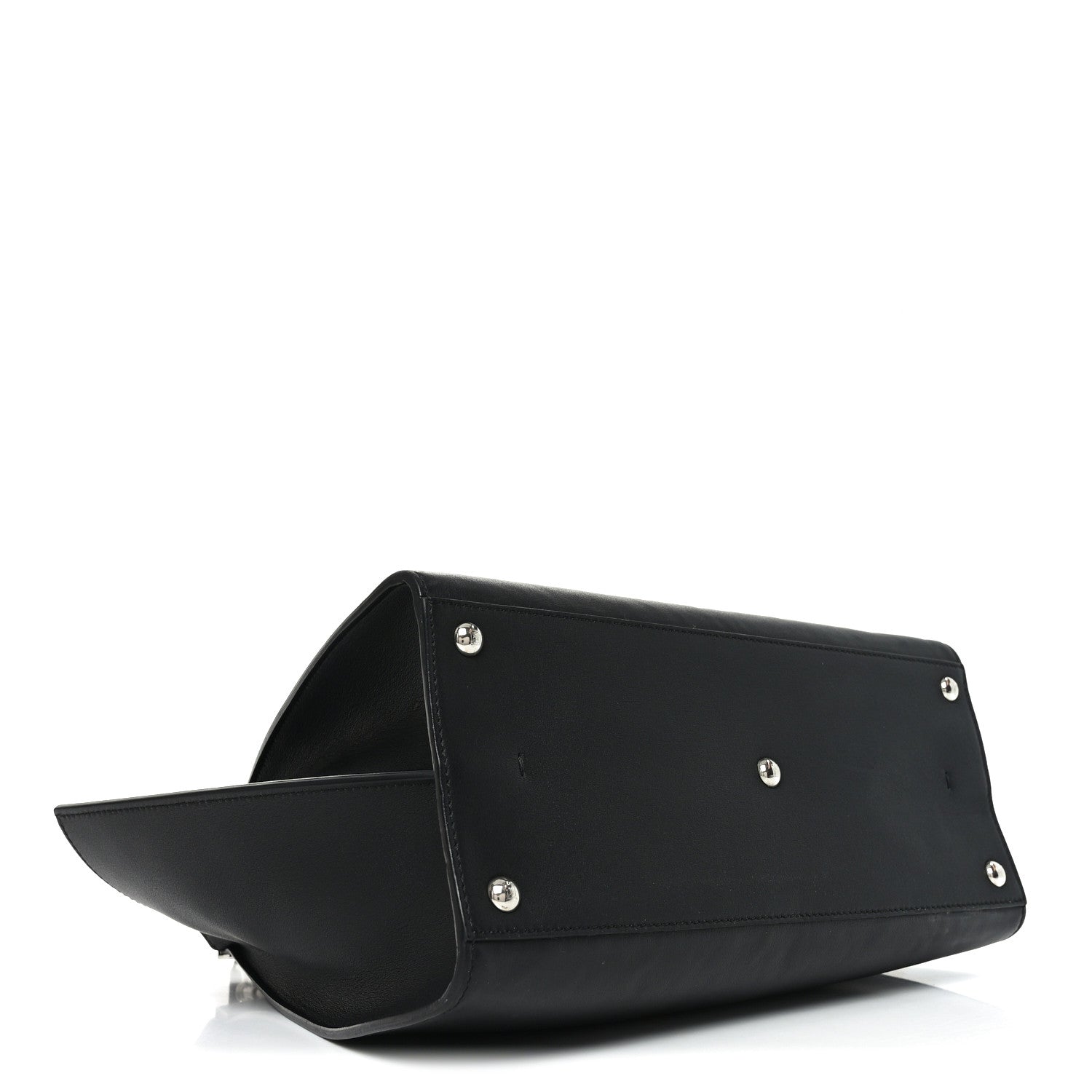 Vitello Dolce Shiny Nappa Petite 3Jours Tote Black
