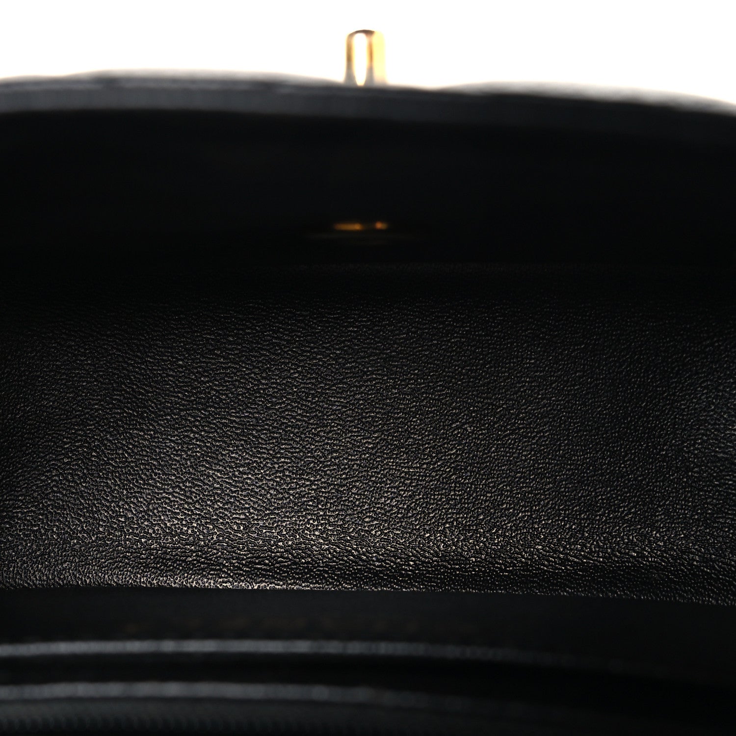 Caviar Quilted Mini Square Flap Black