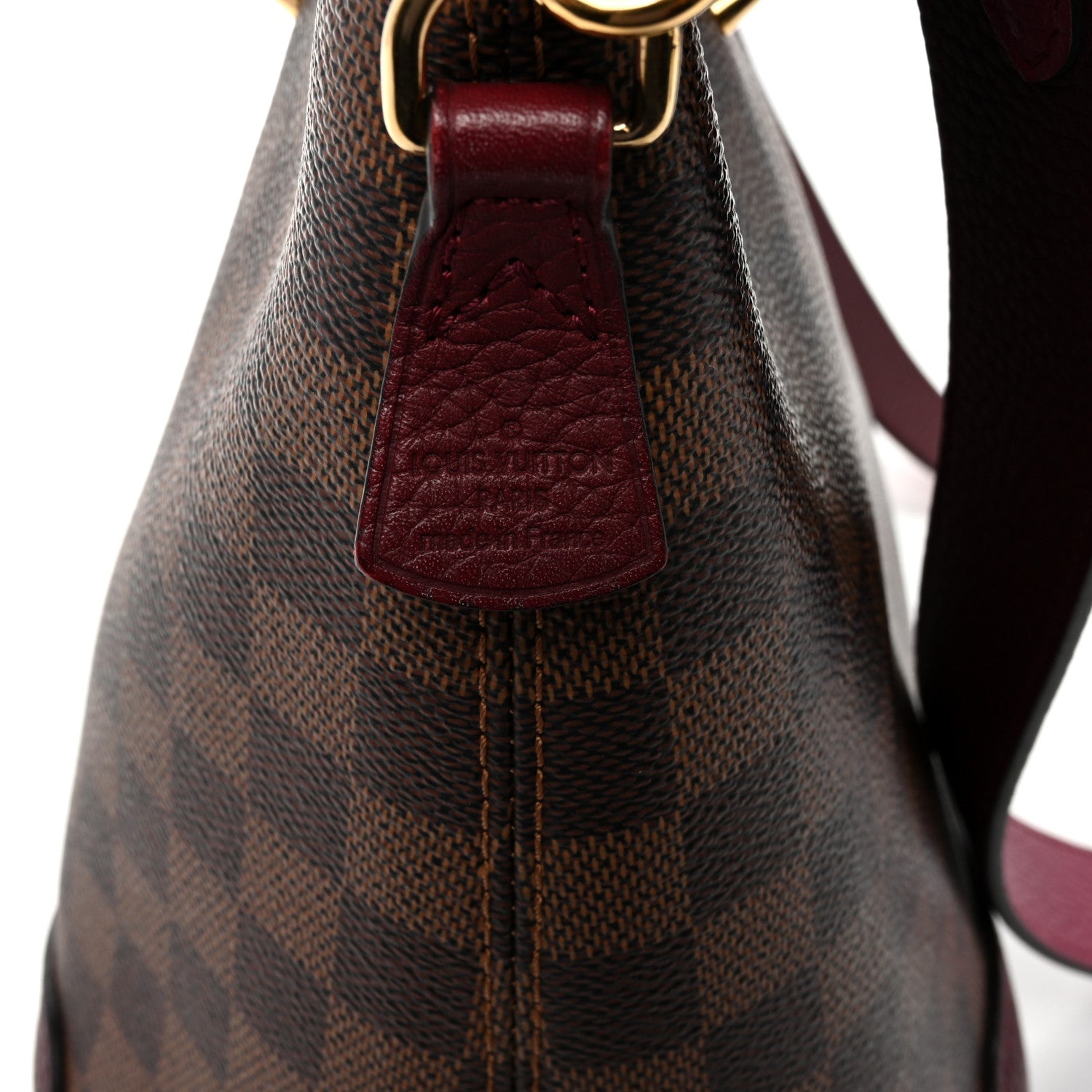 Damier Ebene Cuir Taurillon Hyde Park Fuchsia