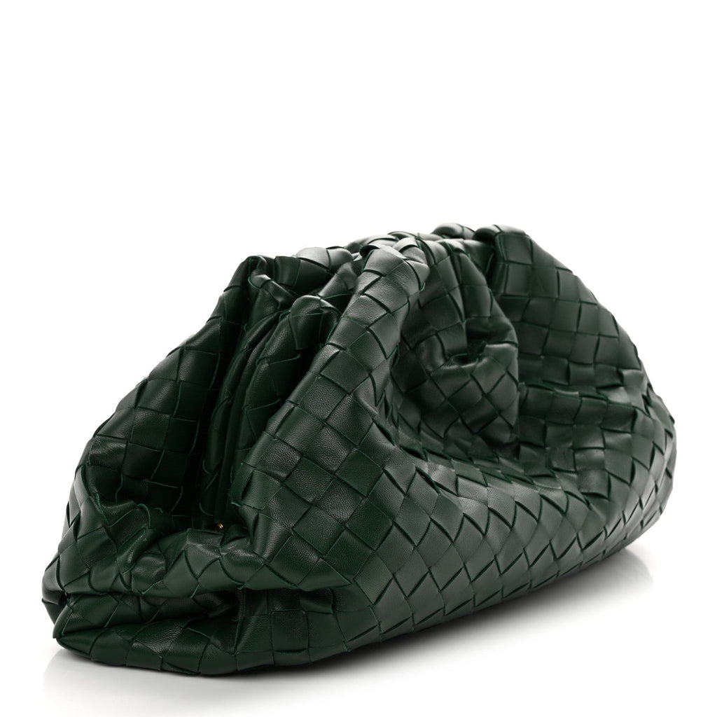 Nappa Maxi Intrecciato The Pouch Oversized Clutch Raintree