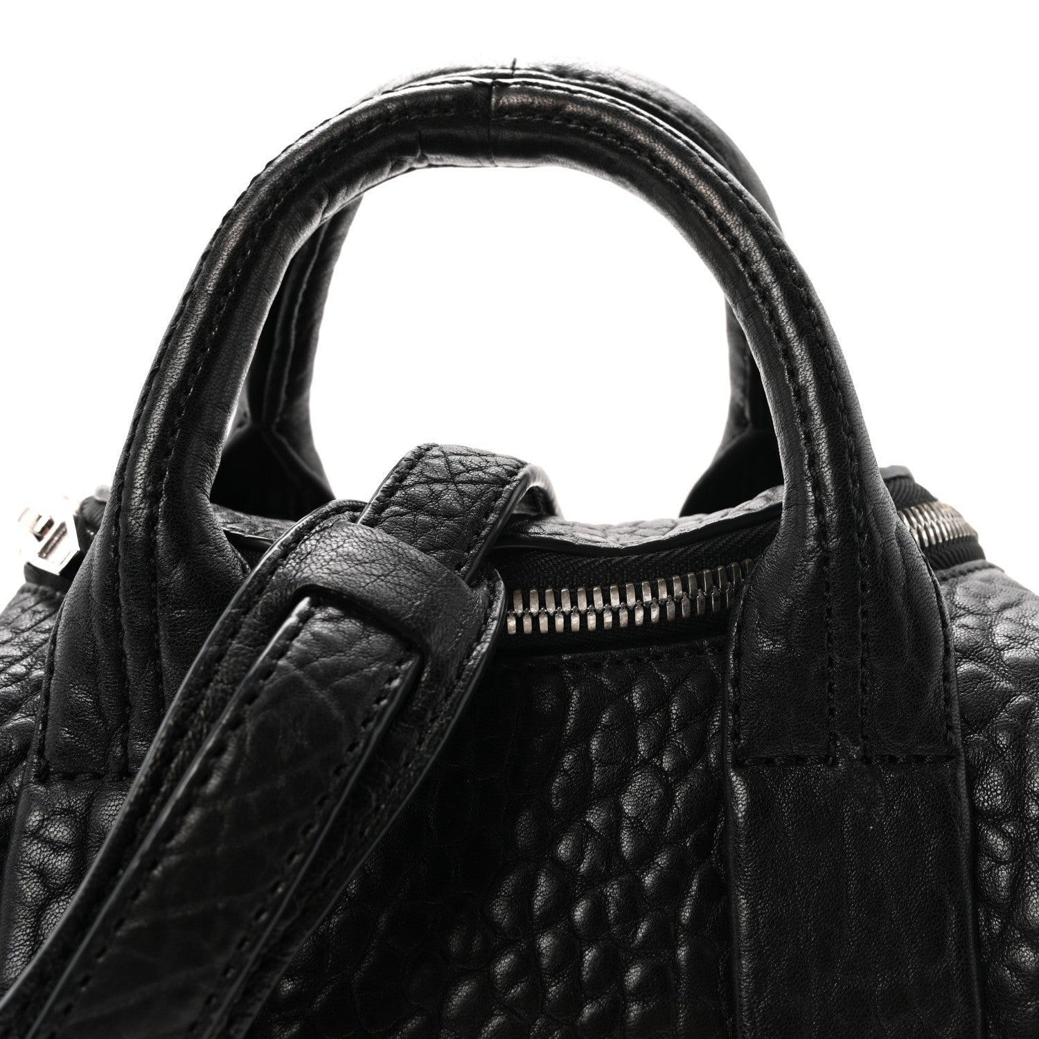 Pebbled Lambskin Mini Rockie Black Rhodium Hardware Black Rhodium Hardware