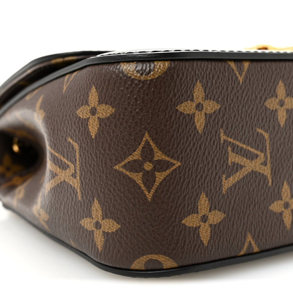 Patent Calfskin Monogram Cherrywood BB Black