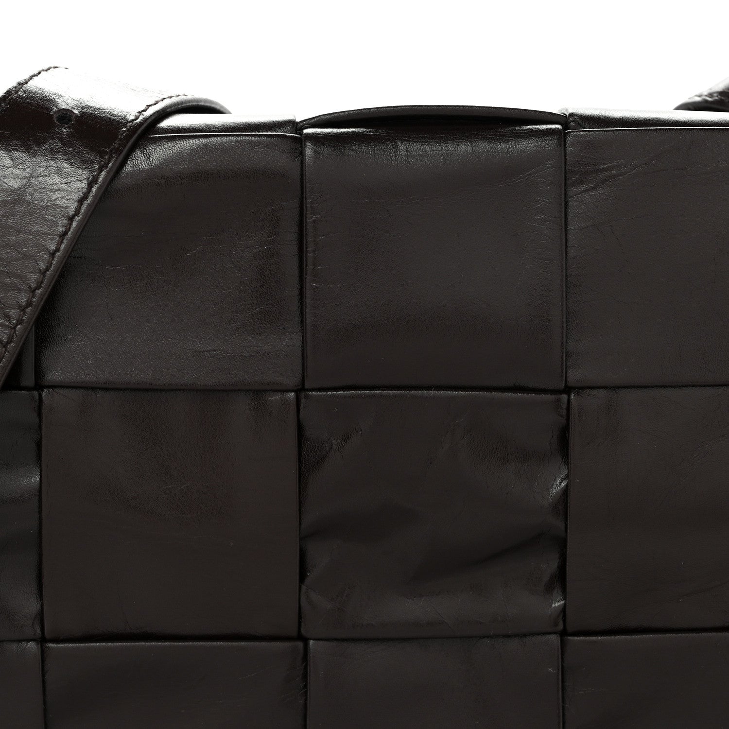 Paper Calfskin Maxi Intreccio Cassette Crossbody Bag Fondant