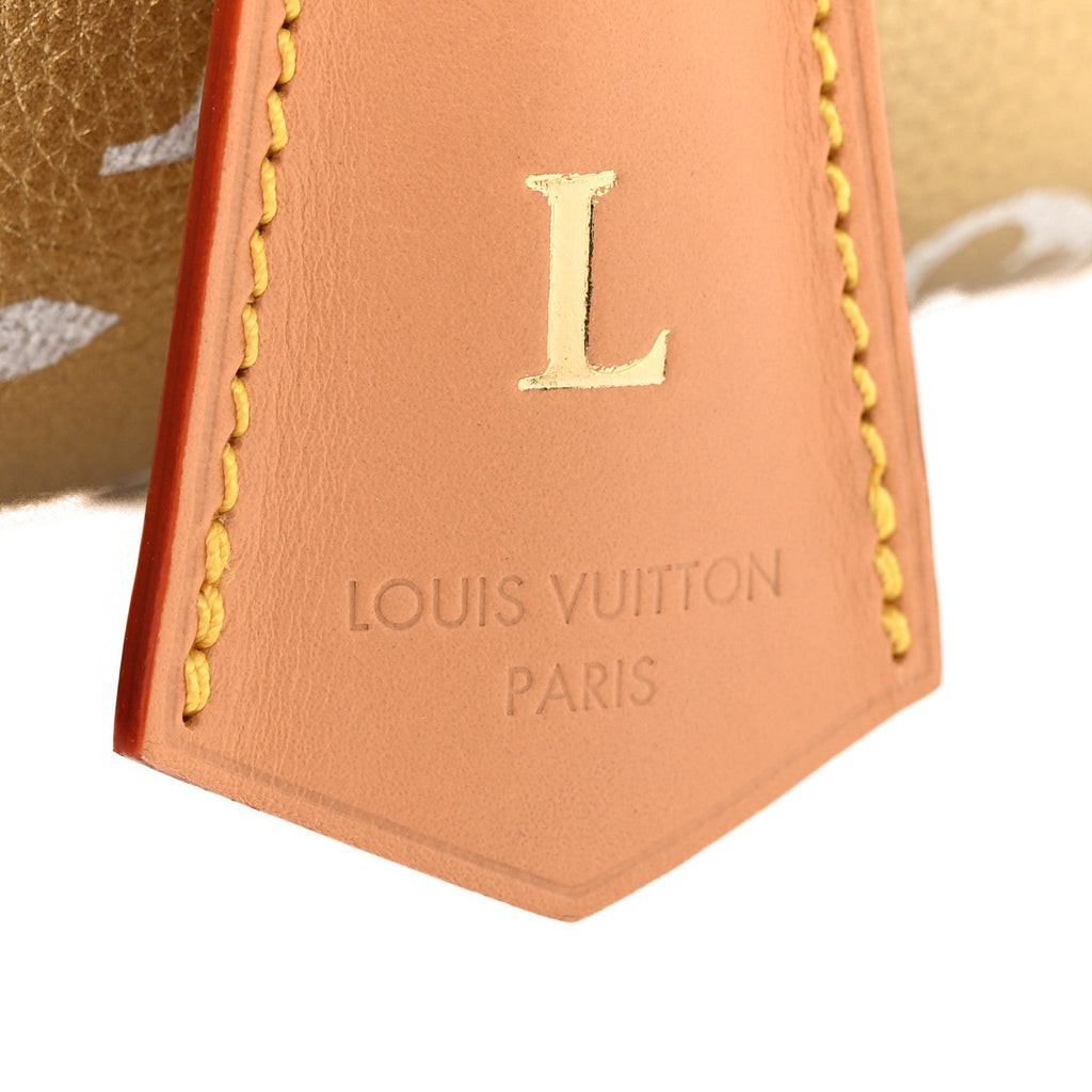 Metallic Calfskin Monogram Speedy P9 Bandouliere 30 Gold Kintsugi