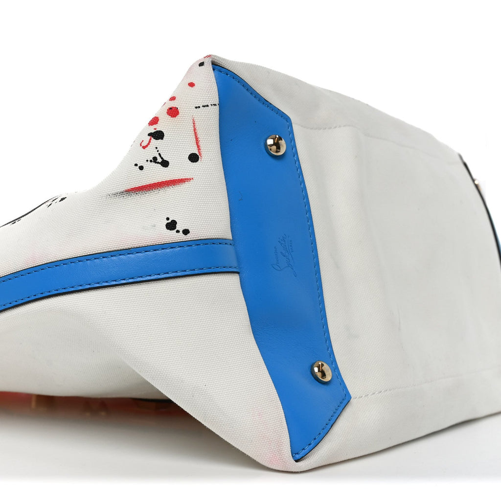 Canvas Frangibus Tote White Multicolor