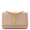 Grain De Poudre Small Monogram Kate Satchel Dark Beige
