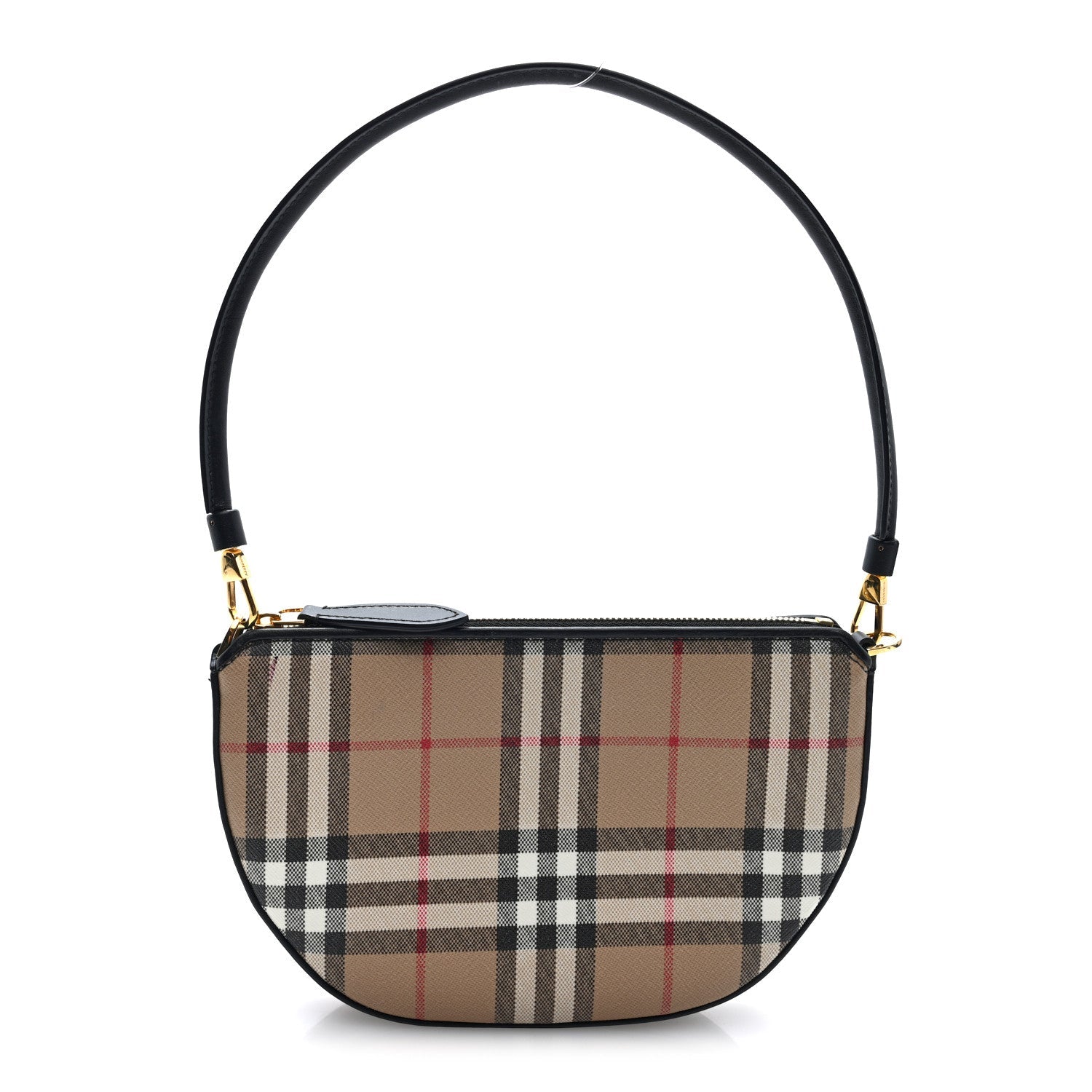 Vintage Check Calfskin Olympia Slim Pouch Archive Beige