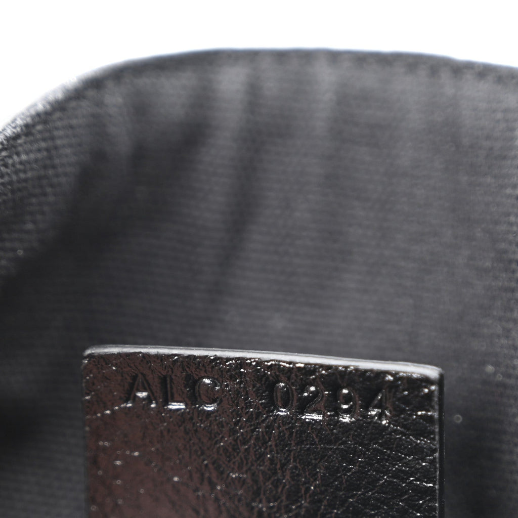 Tumbled Calfskin Nano Voyou Bag Black
