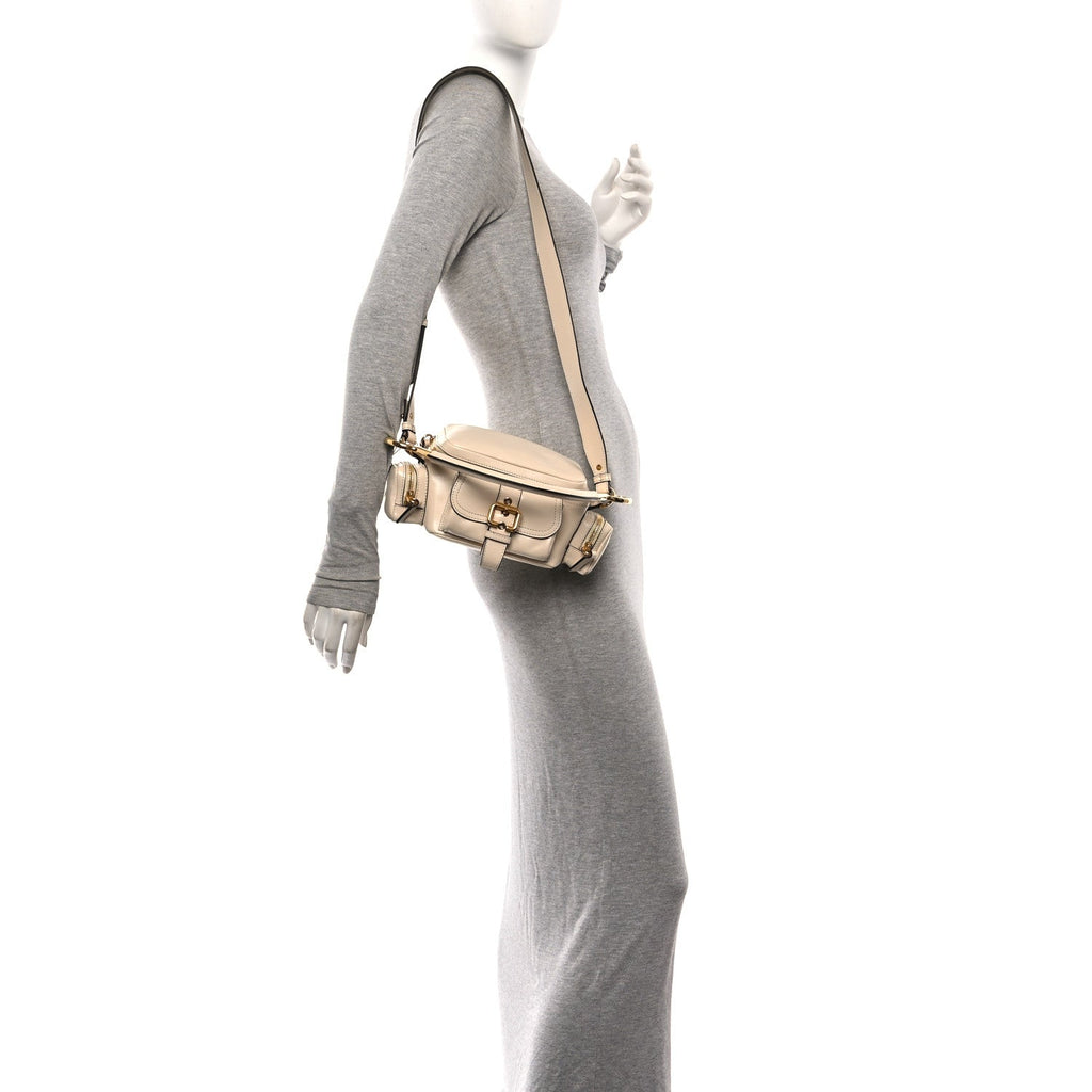 Shiny Buffalo Small Double Carry Camera Bag Sweet Beige