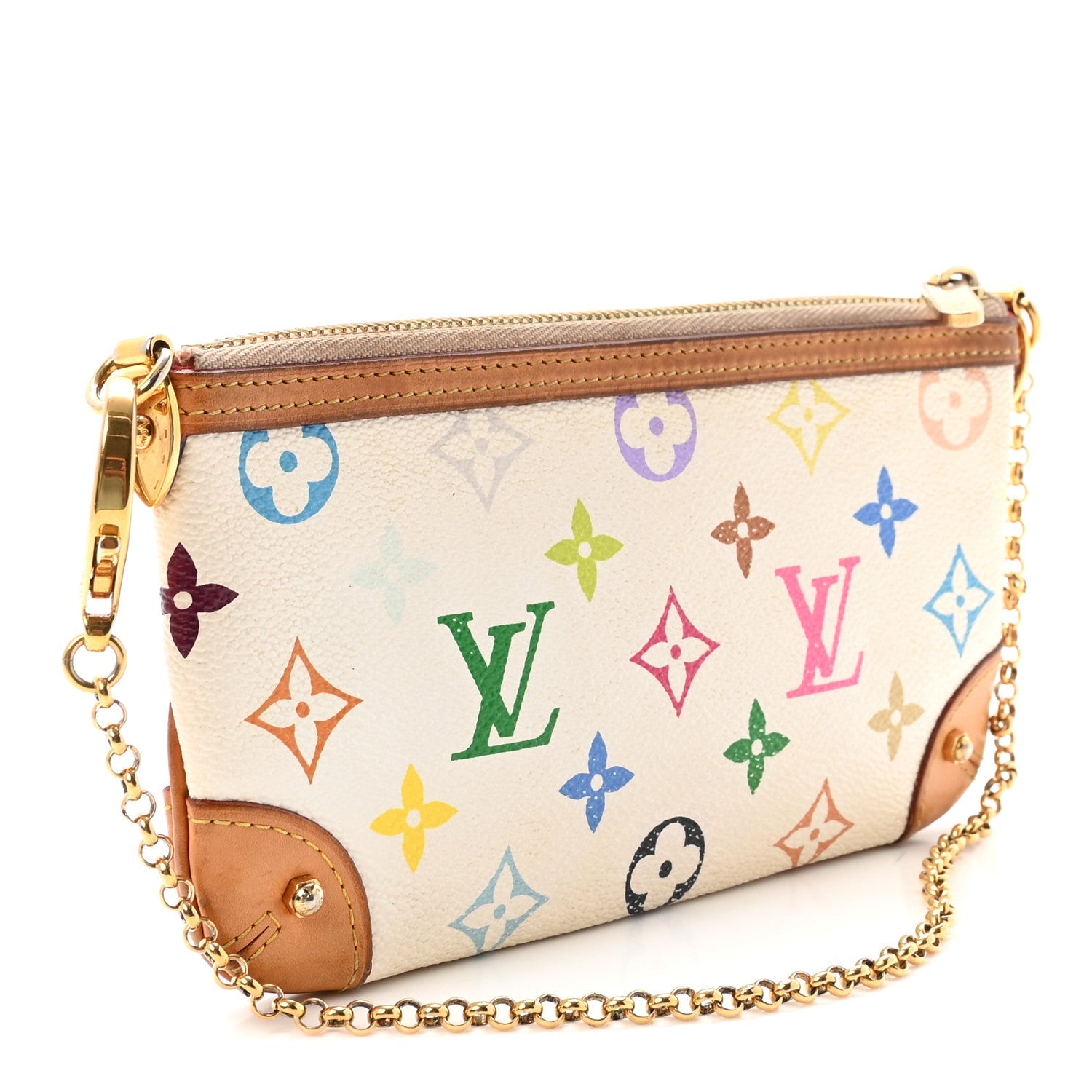 Monogram Multicolor Pochette Milla MM White