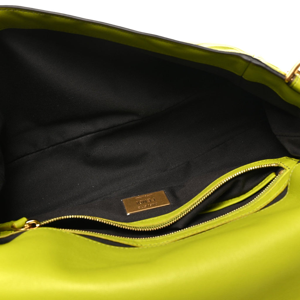 Nappa FF 1974 Embossed Baguette Wasabi