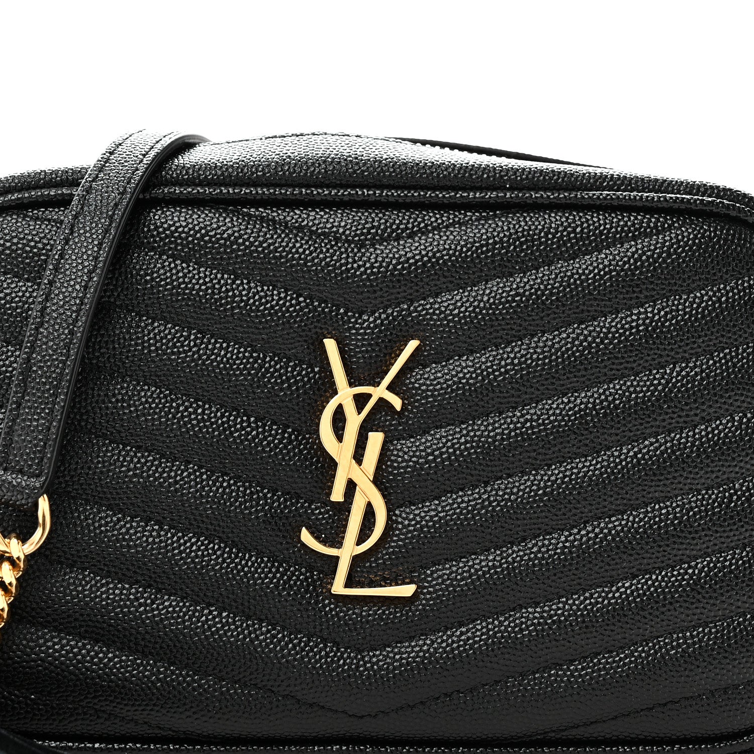 Grain De Poudre Matelasse Monogram Mini Lou Camera Bag Black