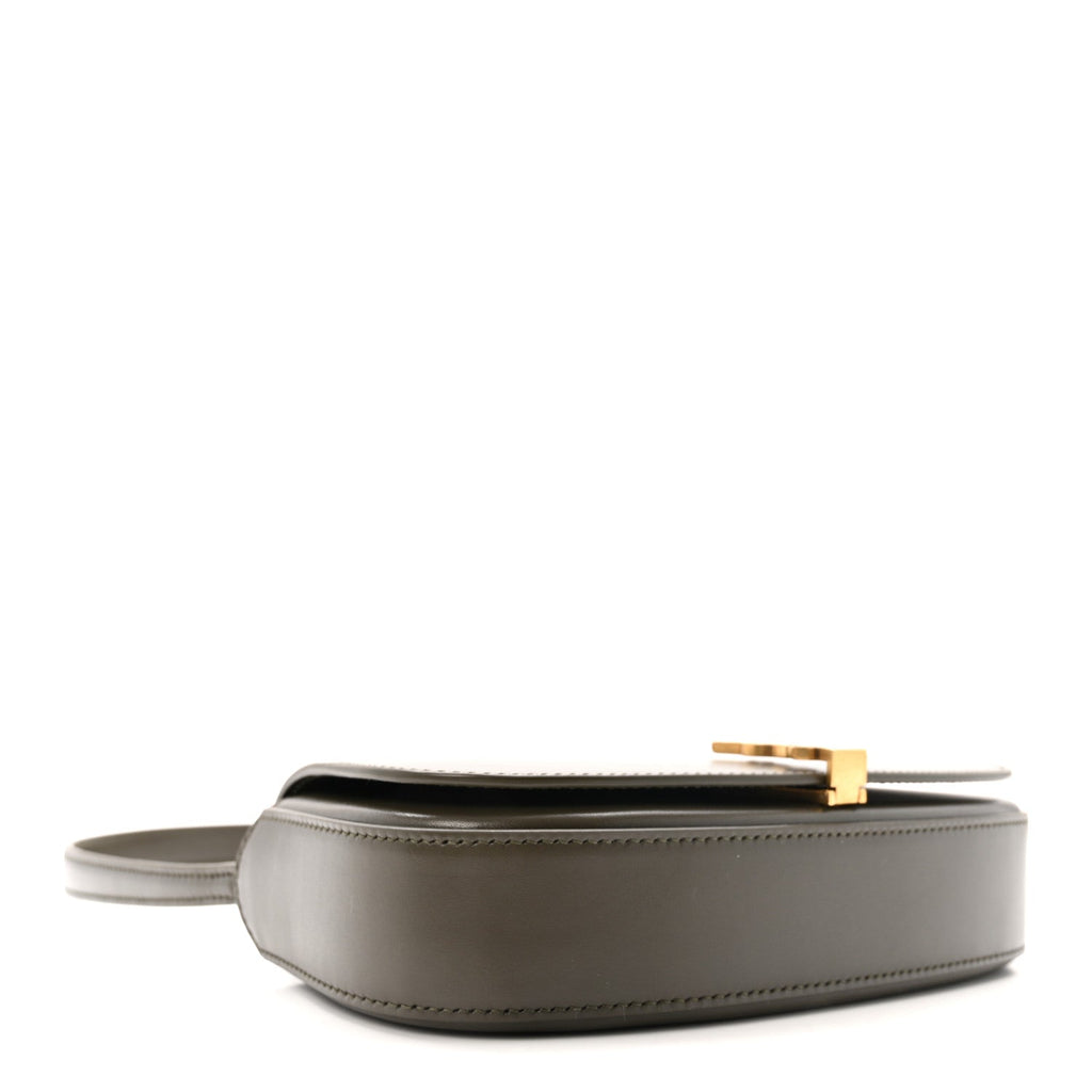Box Calfskin Mini Voltaire Shoulder Bag  Deep Musk