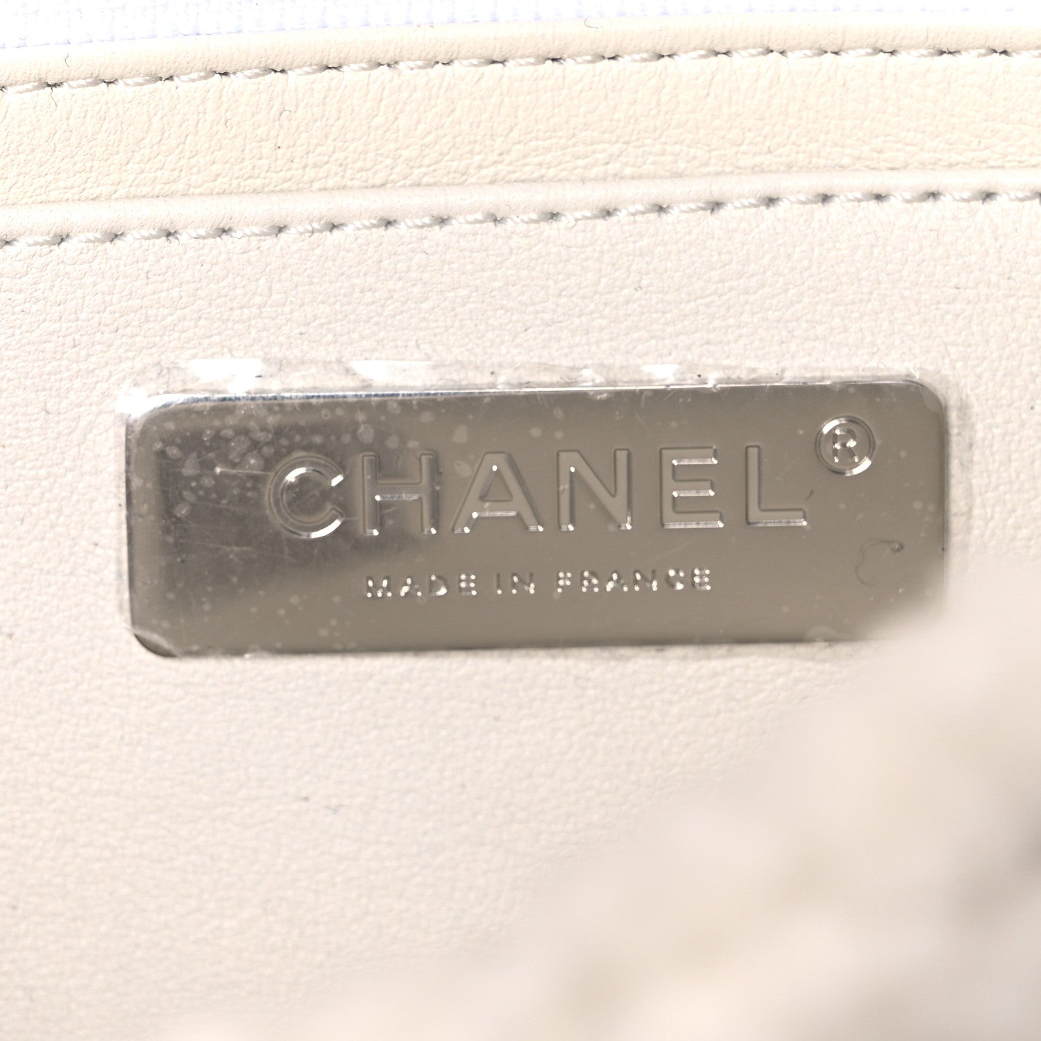 Wool Shearling Medium Single Flap White Black