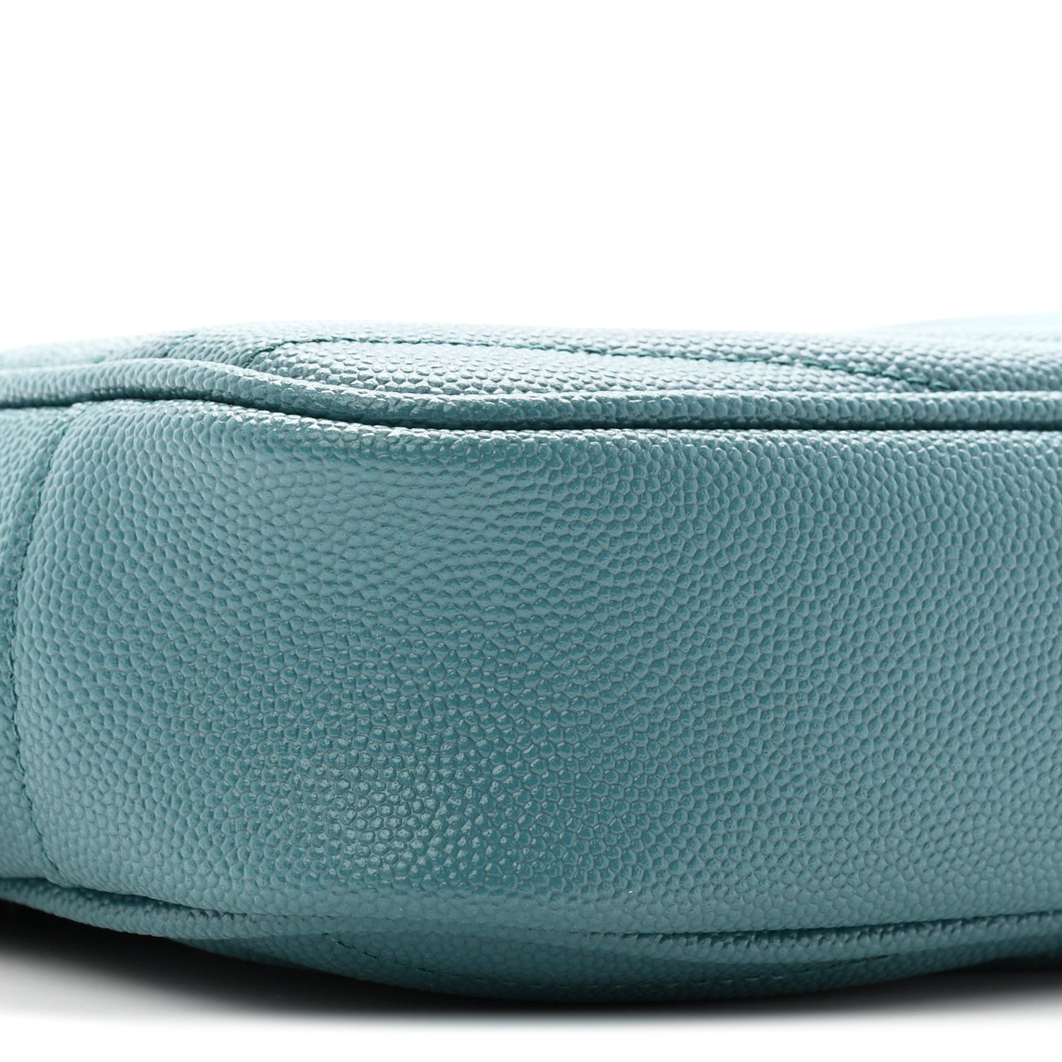 Grain De Poudre Matelasse Monogram Mini Lou Camera Bag Blue Vert