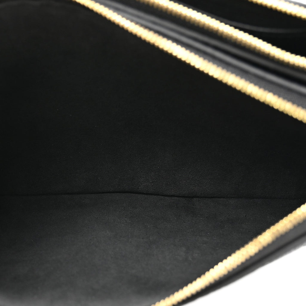 Empreinte Double Zip Pochette Black