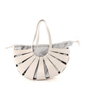 French Calfskin Shell Bag White Frost