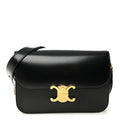 Shiny Calfskin Medium Triomphe Black