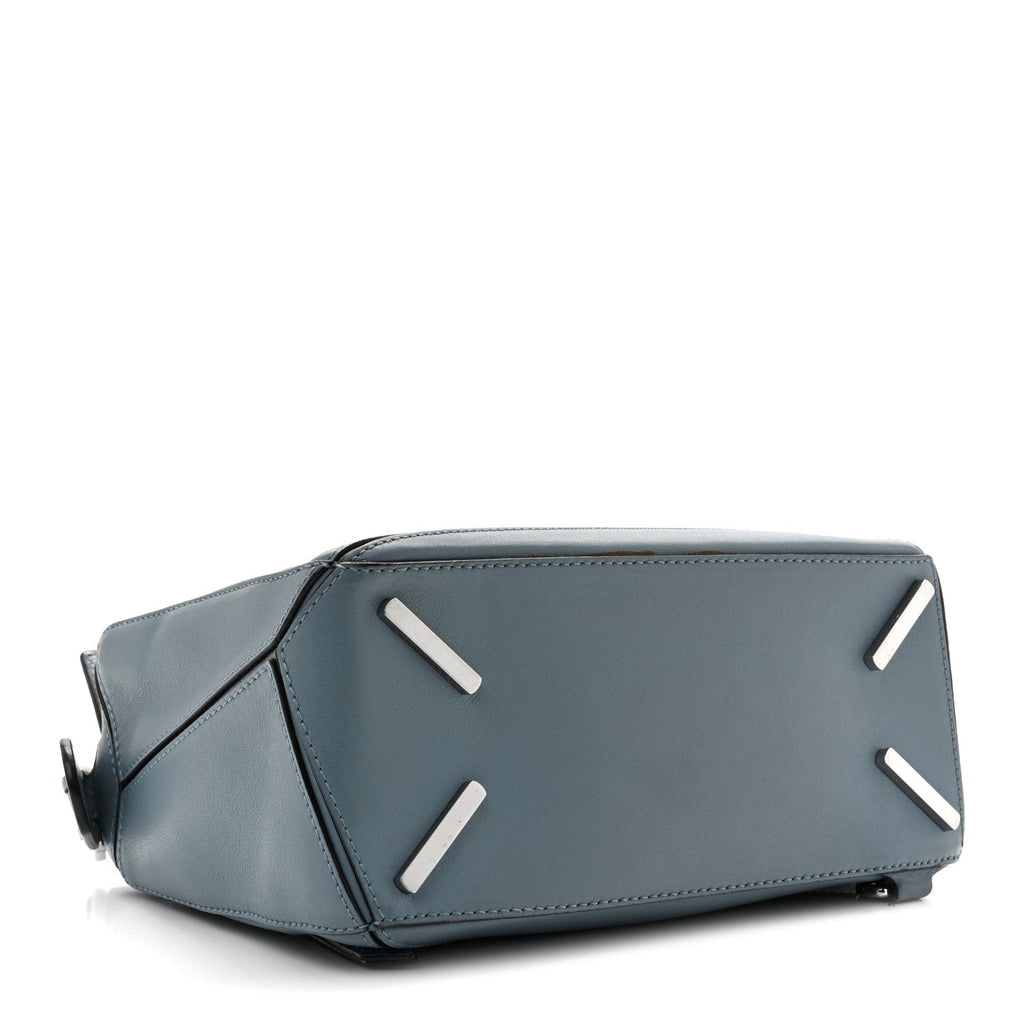 Calfskin Small Puzzle Bag Stone Blue
