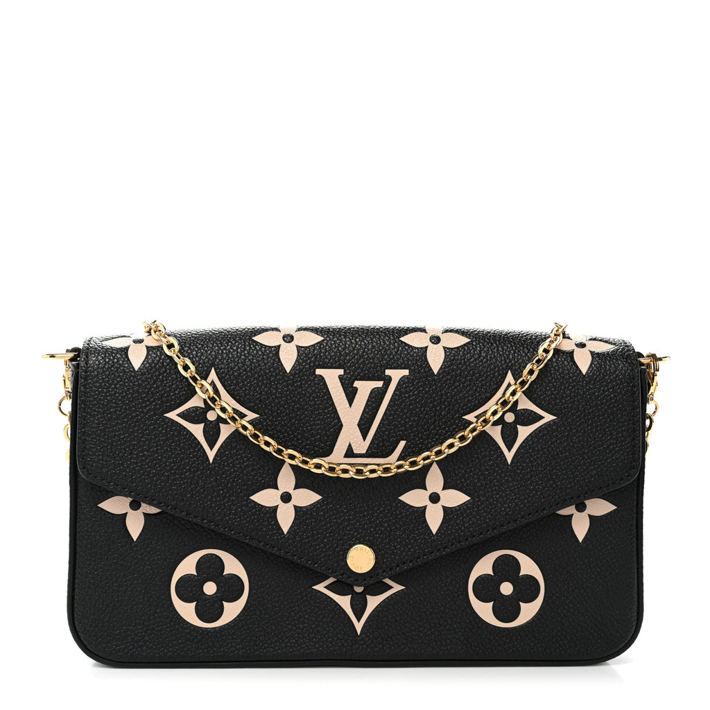 Empreinte Monogram Giant Felicie Pochette Black Beige