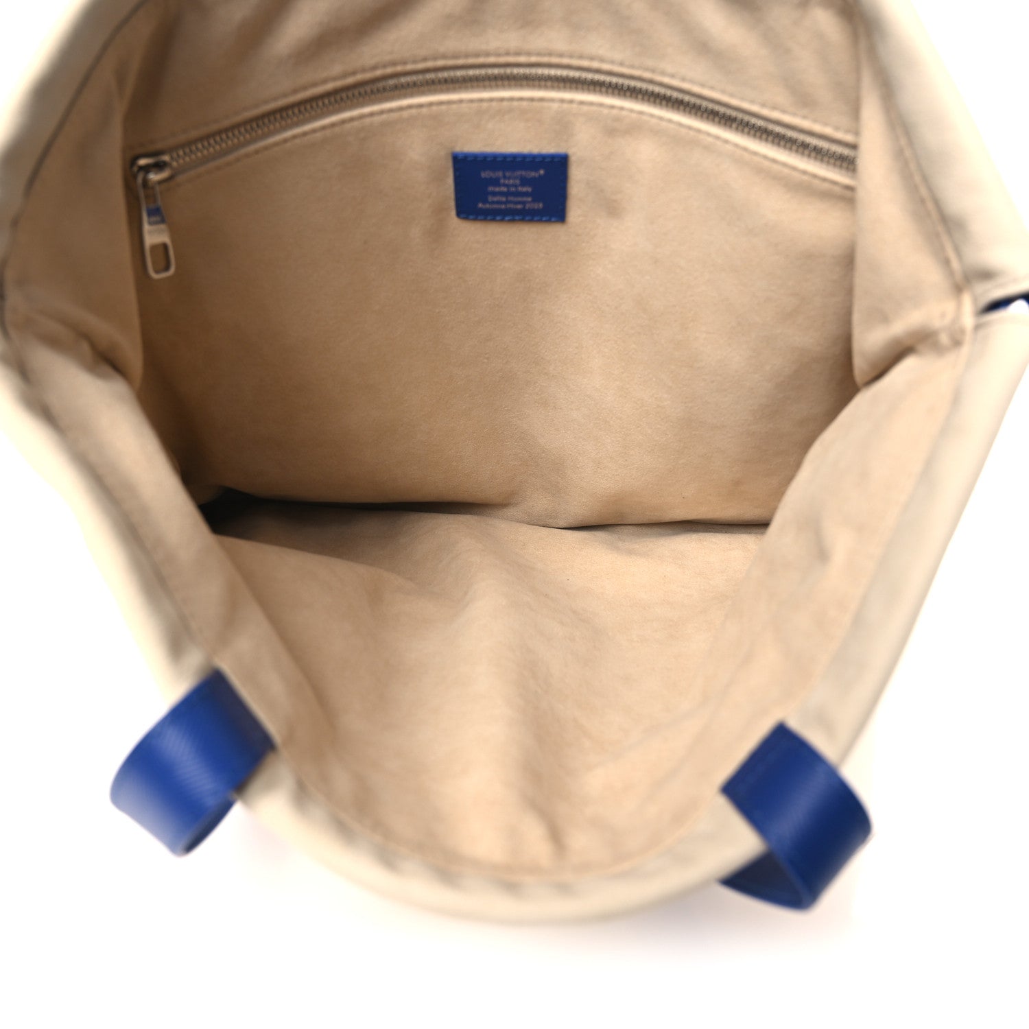 Nubuck Dust Bag Tote Ecru White