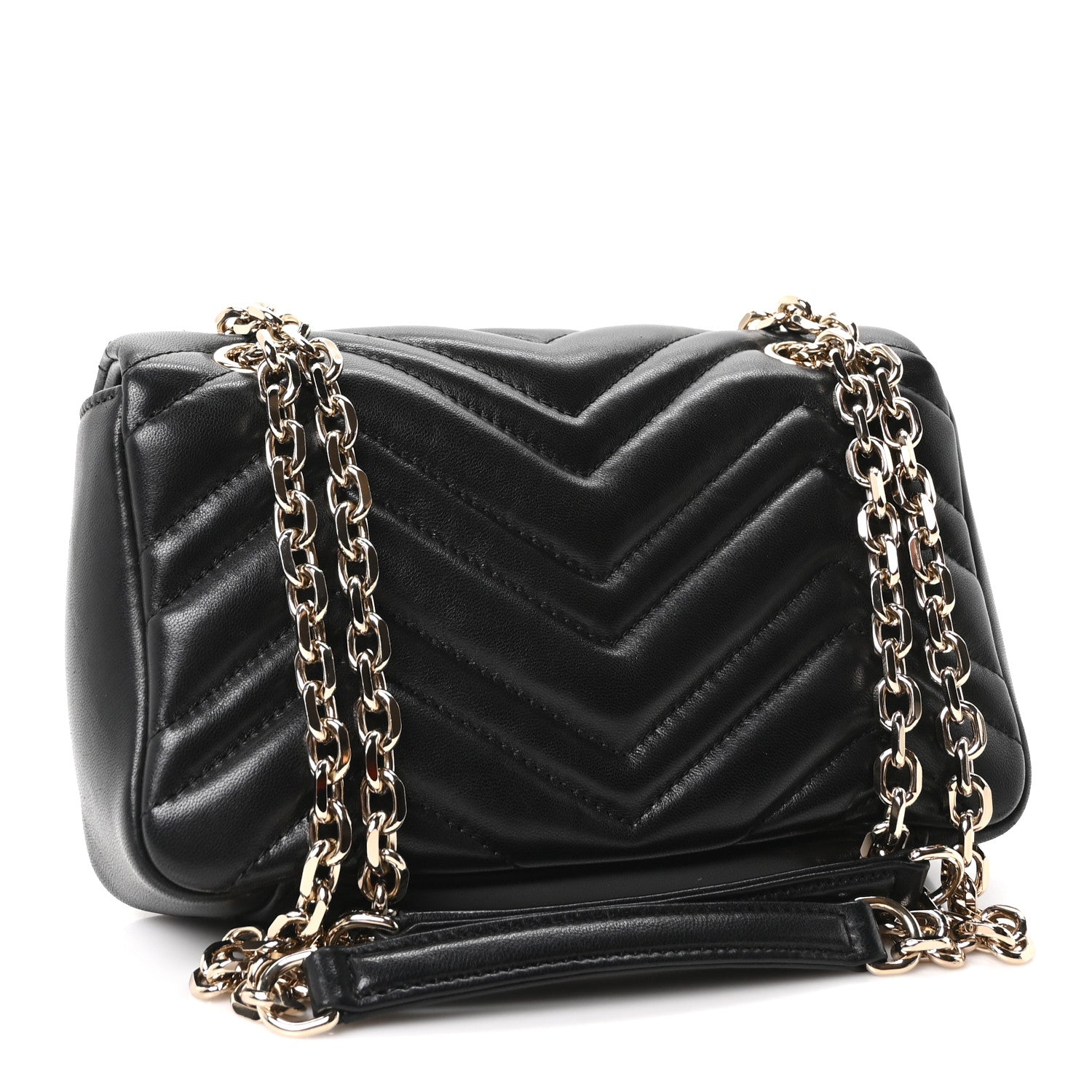 Lambskin Matelasse Small GG Marmont Shoulder Bag Black