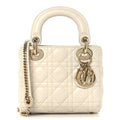 Lambskin Cannage Small My ABCDior Lady Dior Latte