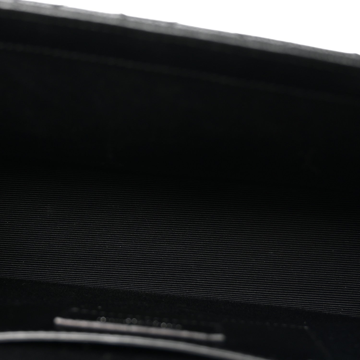Grain De Poudre Textured Mixed Matelasse Triquilt Medium Monogram Monochrome Satchel Black Black