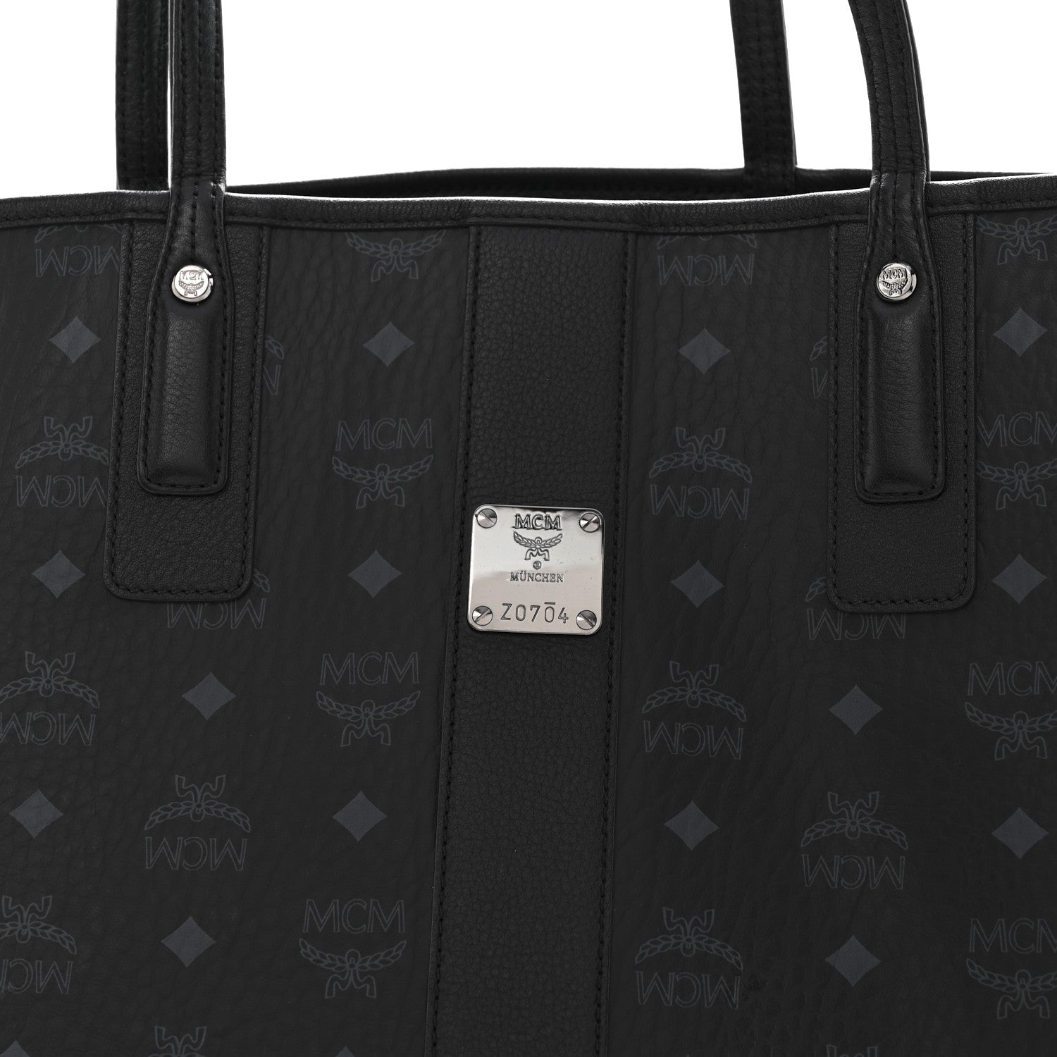 Visetos Medium Liz Reversible Shopper Tote Black