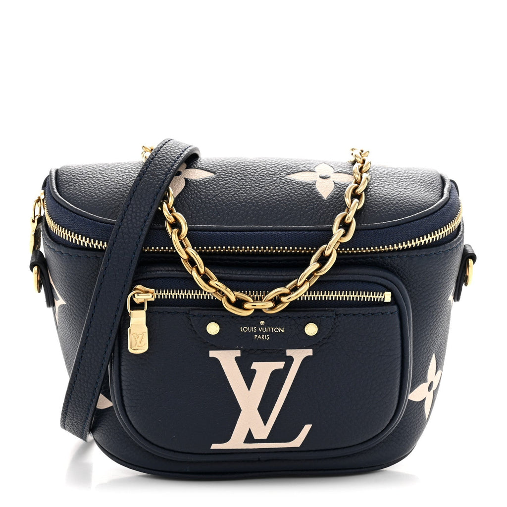 Empreinte Monogram Giant Mini By The Pool Bumbag Blue Beige