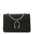 Calfskin Mini Dionysus Chain Wallet Black