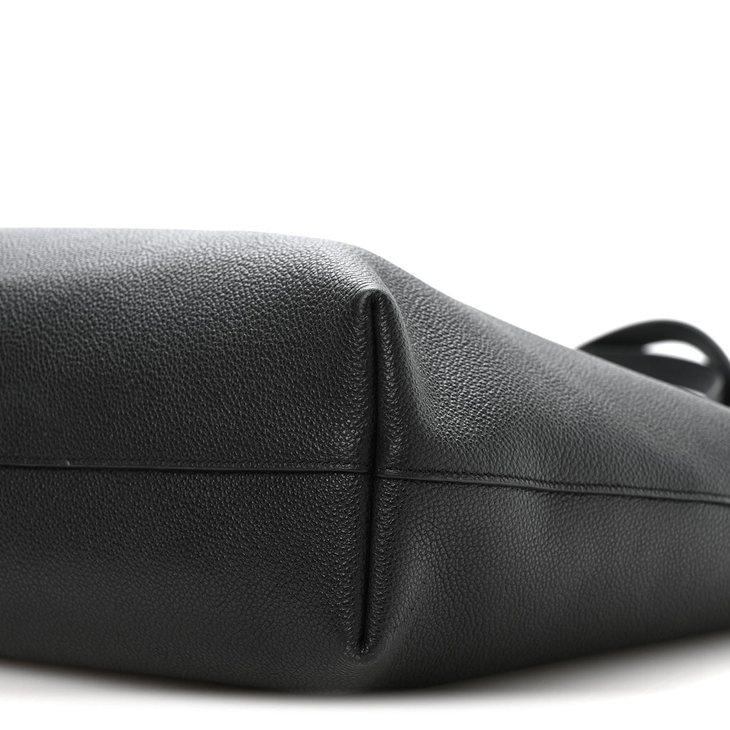 Calfskin Large Shopping Tote Black
