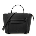 Grained Calfskin Mini Belt Bag Black