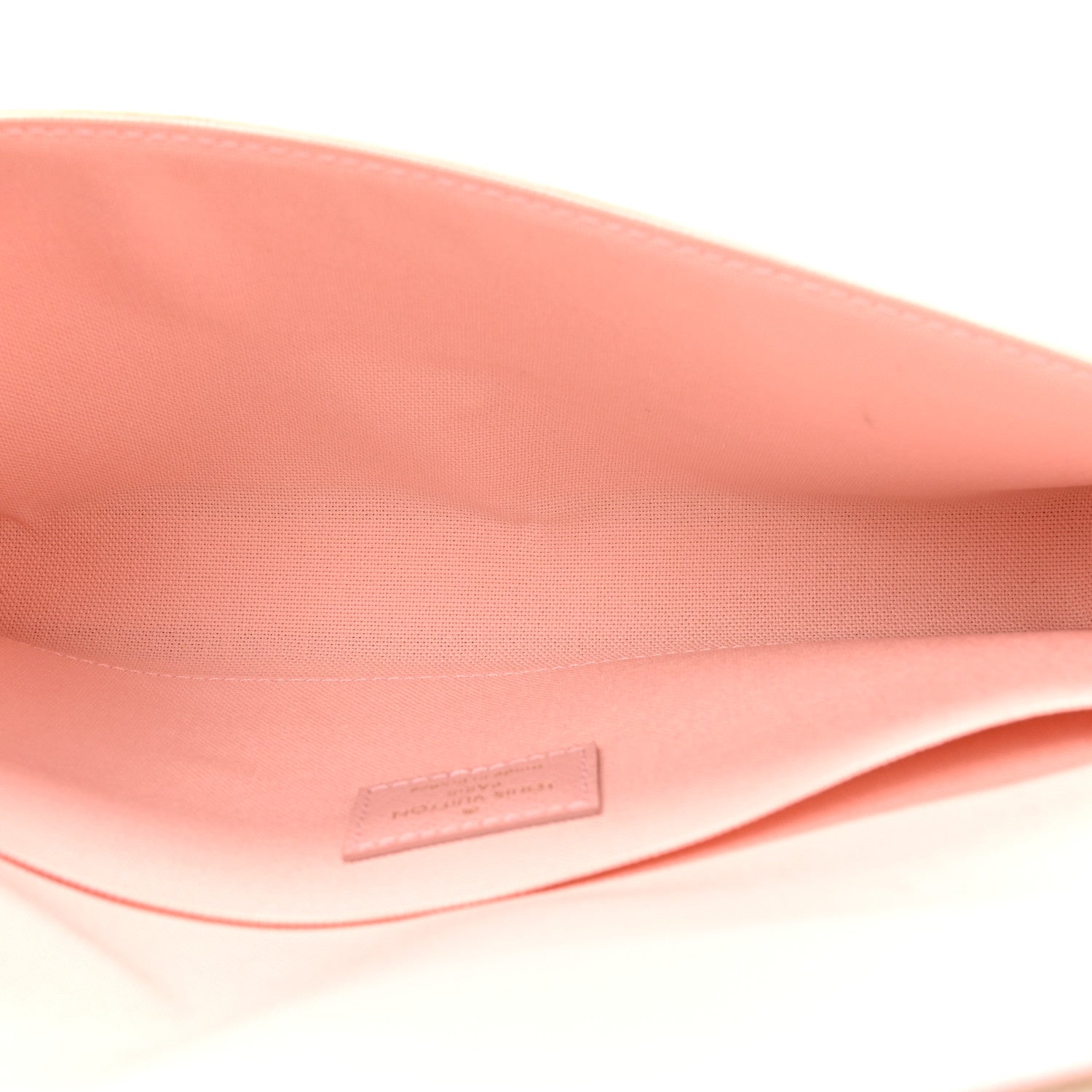 Damier Azur Pochette Felicie Chain Wallet Rose Ballerine