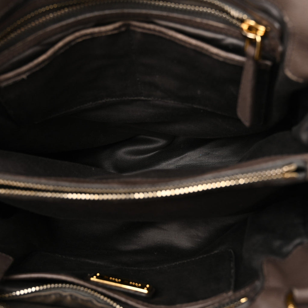 Nappa Matelasse Turnlock Hobo Black Brown