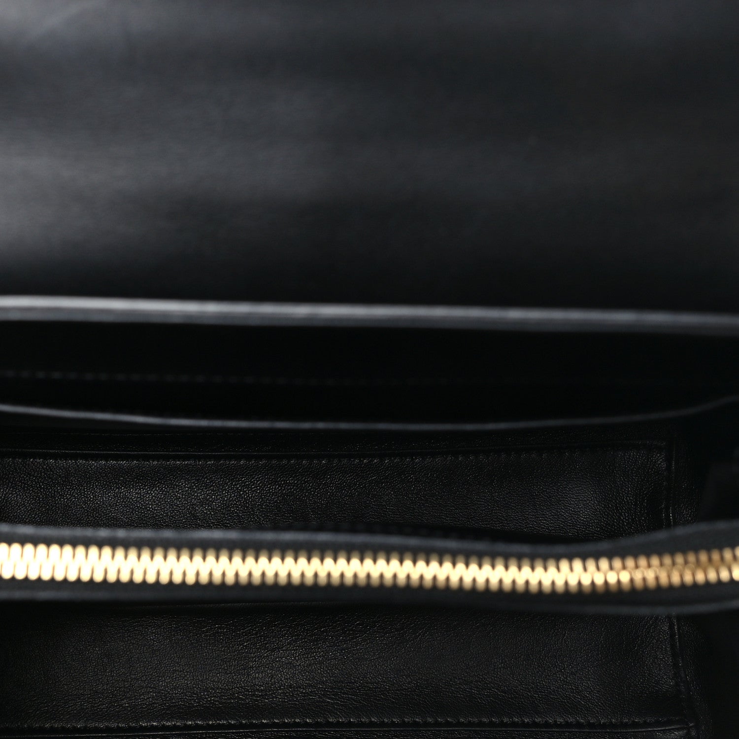 Satinated Calfskin Small 16 Top Handle Bag Black