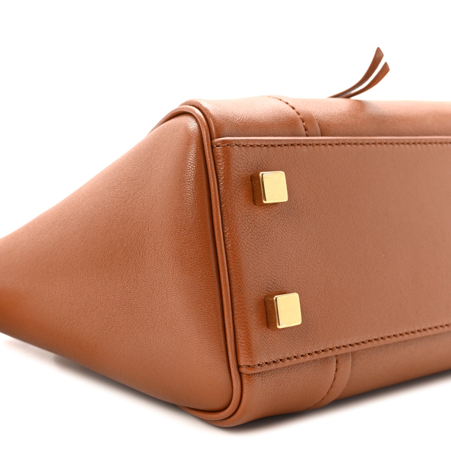 Supple Shiny Lambskin Little New Luggage Soft Tan