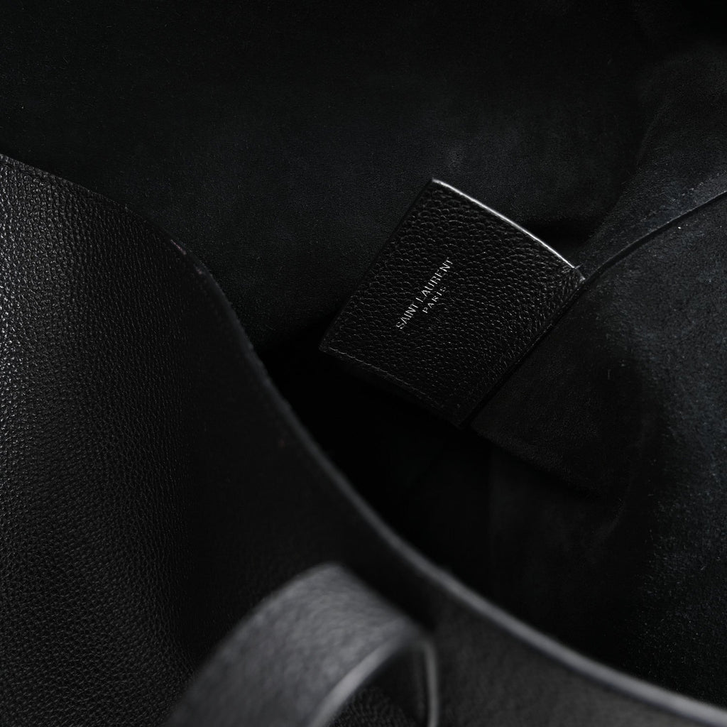 Calfskin Large Shopping Tote Black