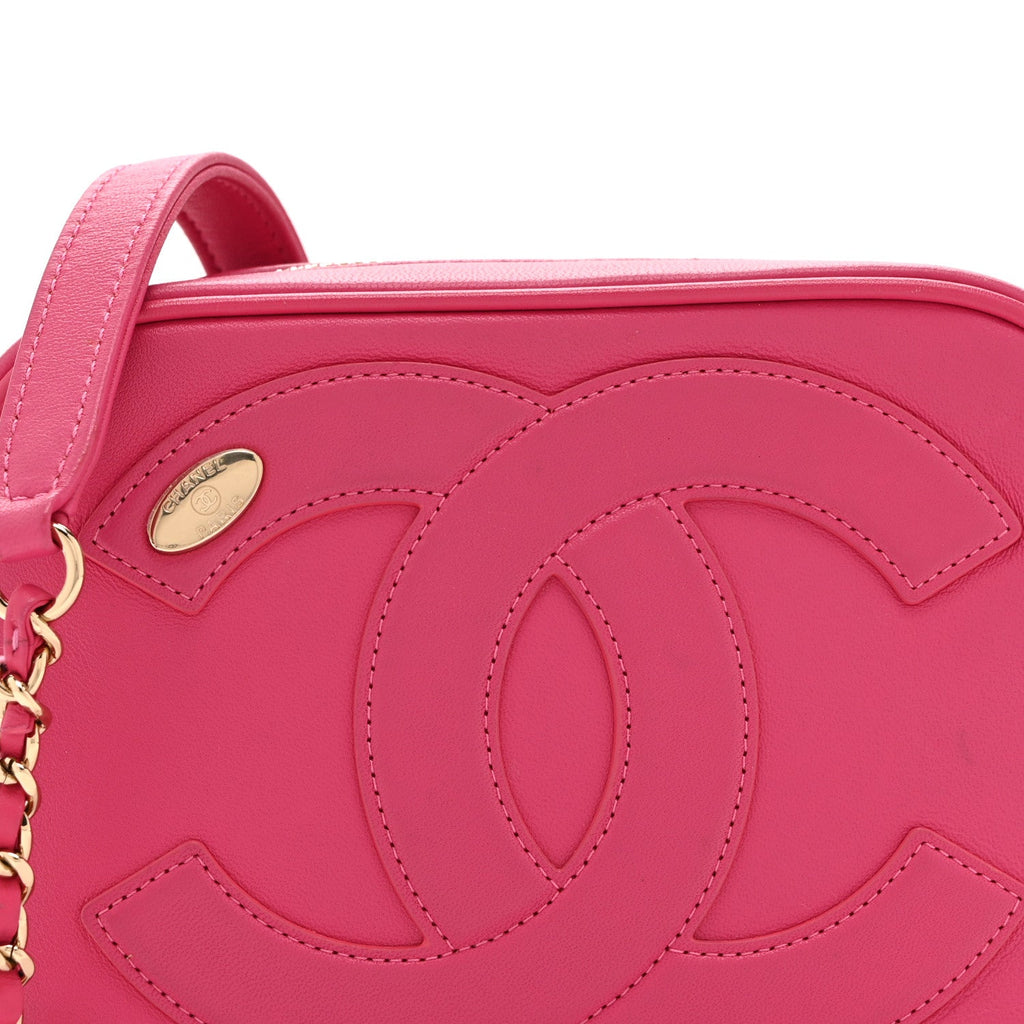 Lambskin CC Mania Camera Case Pink