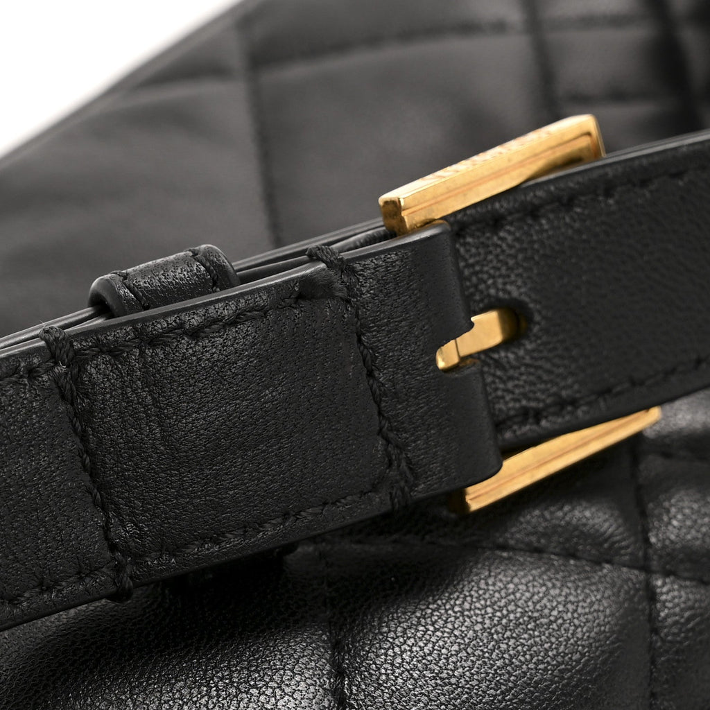 Nappa Barocco Quilted Vanitas Medea Belt Bag Black Red White