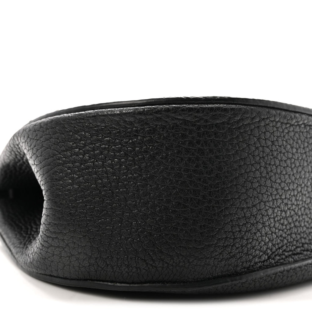 Grained Lambskin Drew Shoulder Bag Black
