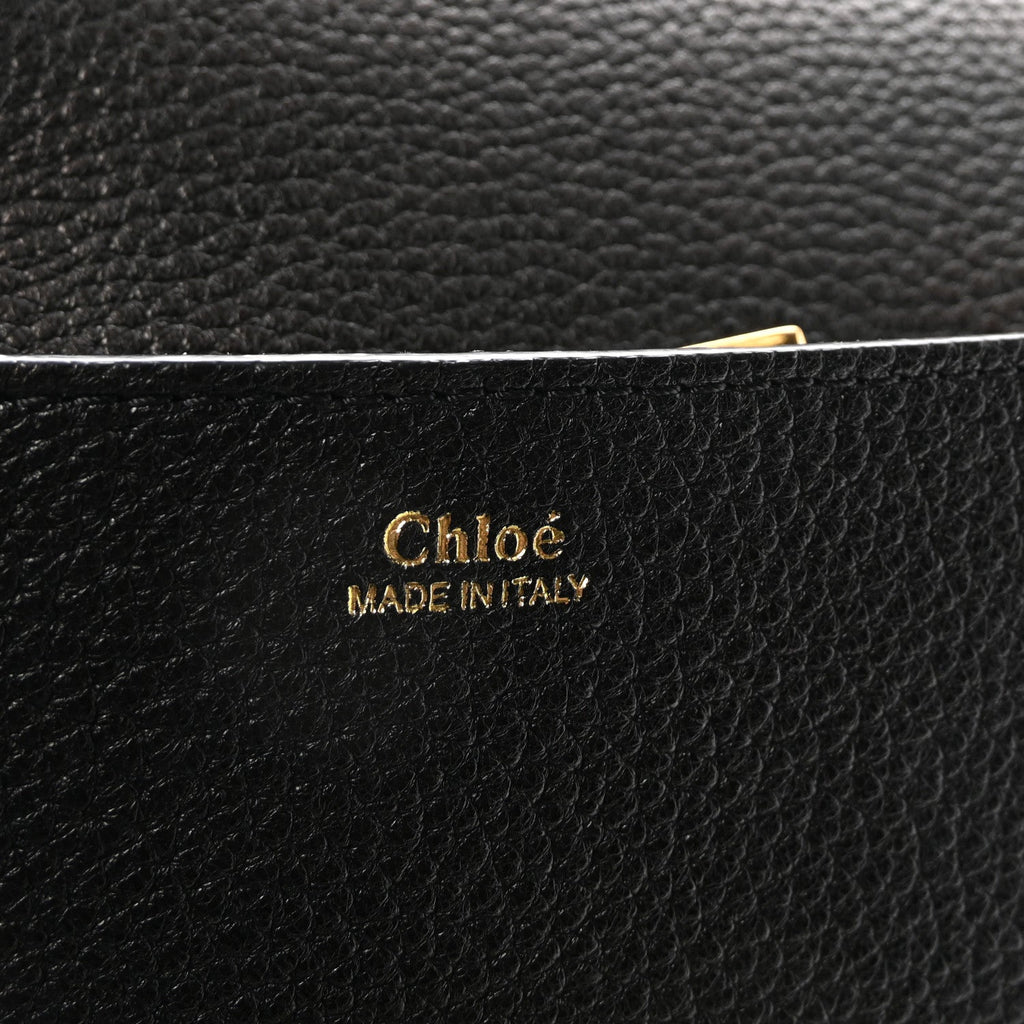 Grained Lambskin Drew Shoulder Bag Black