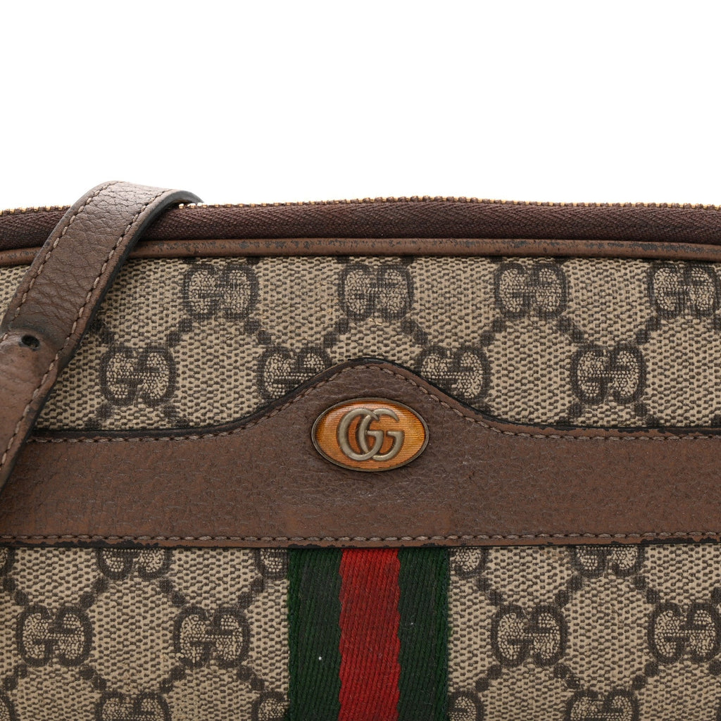 GG Supreme Monogram Web Mini Ophidia GG Bag Brown