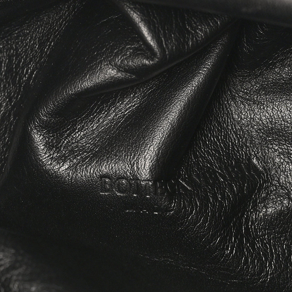 Smooth Butter Calf The Pouch Oversized Clutch Black
