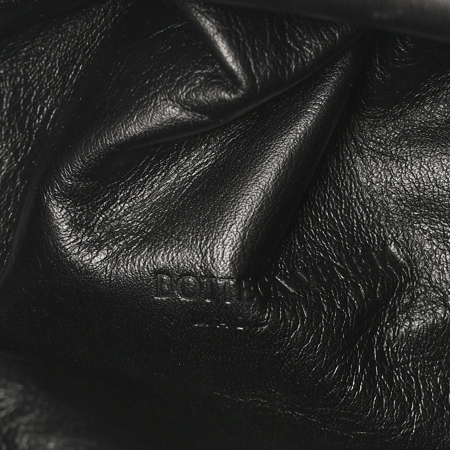 Smooth Butter Calf The Pouch Oversized Clutch Black