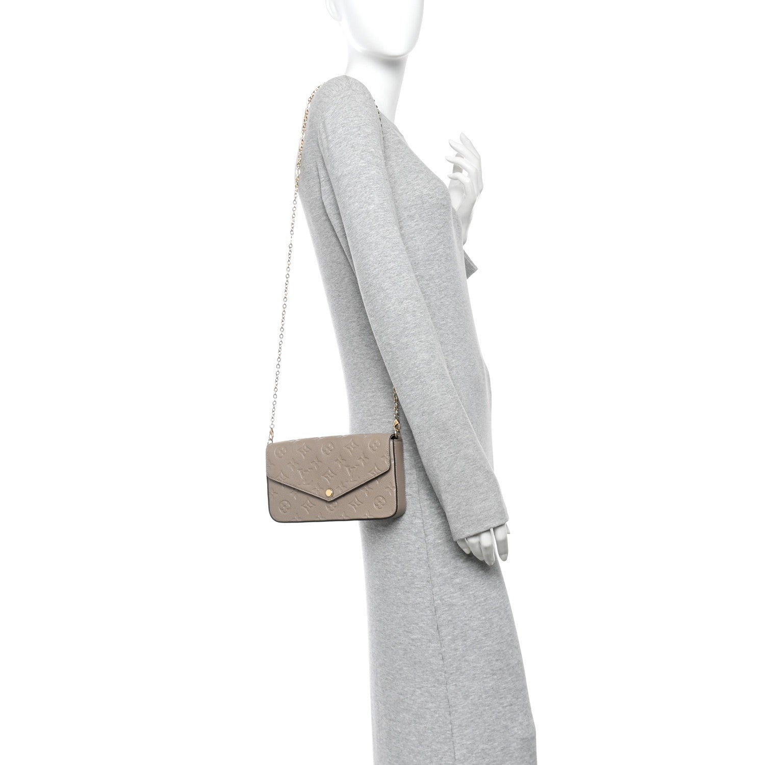 Empreinte Pochette Felicie Chain Wallet Tourterelle